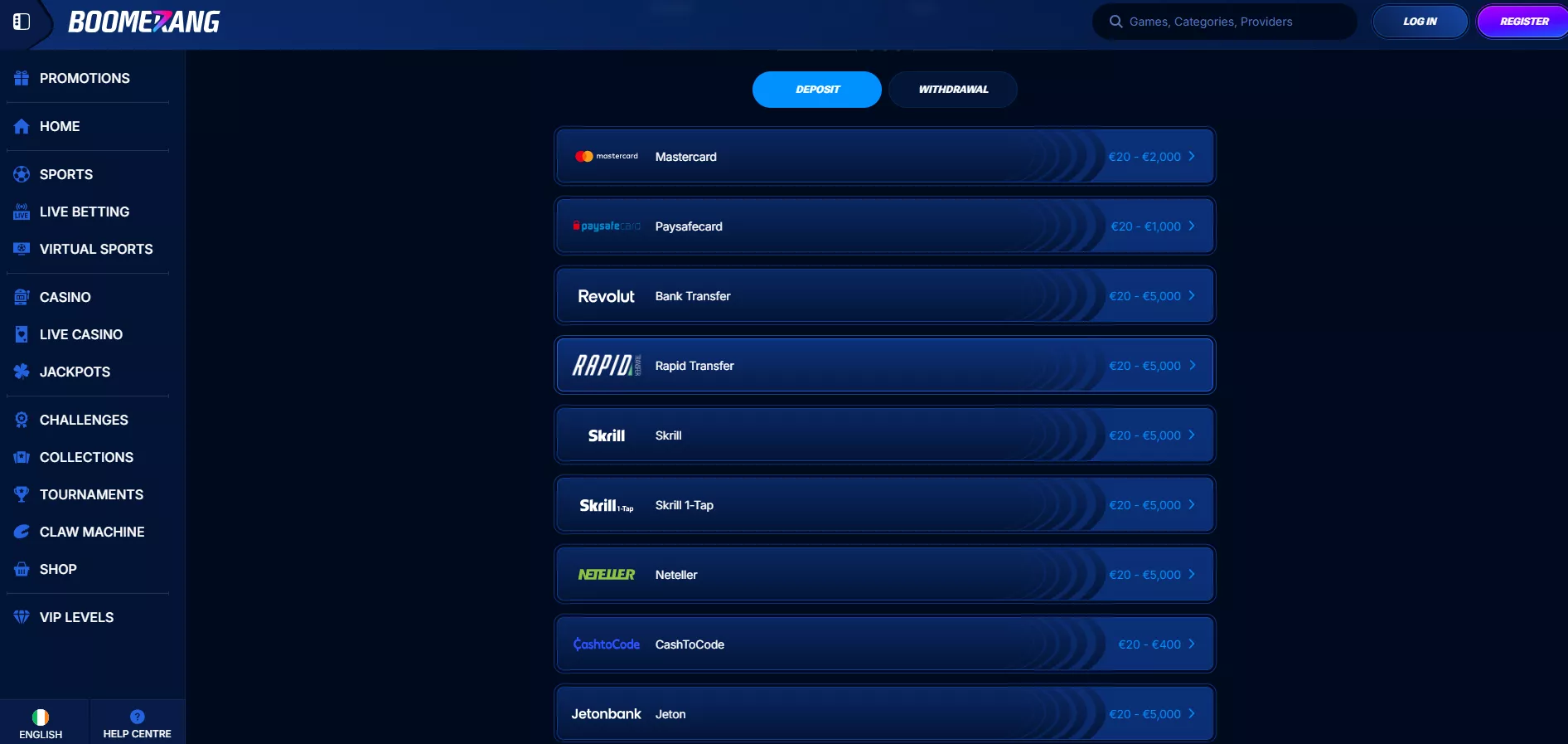 VÕTA BOONUS - boomerang bet kasiino - Boomerang Bet | 7